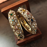 DESIGNER POLKI KUNDAN BANGLES (PAIR)