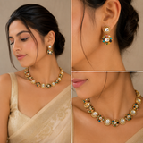 NAVRATNA POLKI STATEMENT CHOKER SET
