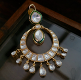 FINEST QUALITY KUNDAN CHAAND BALI