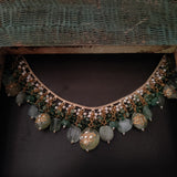EXCLUSIVE REAL FLUORITE STONE HANGINGS NECKPIECE