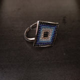 SILVER EVILS EYE RING