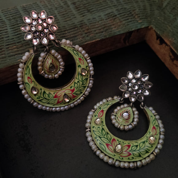 STATEMENT HAND PAINTED EARRINGS