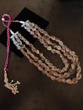 ROSE QUARTZ MULTI-STRAND NATURAL STONE NECKLACE