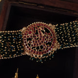 TEMPLE CHOKER IN FINEST FINISH WITH EARRINGS