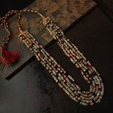 MOON STONE,CRYSTAL AND ROSE QUARTZ STRING