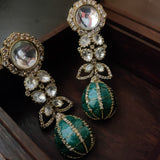 POLKI KUNDAN STATEMENT EARRINGS