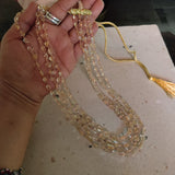WEAR ME EXCLUSIVE REAL CITRINE FOUR LAYER STRING