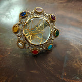 MULTI COLOR SEMI PRECIOUS STONE RING