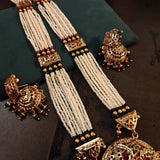 HANDCRAFTED STATEMENT JADAU NECKLACE WITH EARRINGS