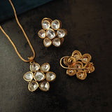 MOSSAINITE STONE PENDANT SET