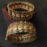 STATEMENT TEMPLE BANGLES (PAIR)