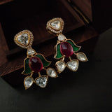 FINEST QUALITY POLKi KUNDAN EARRINGS