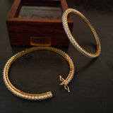 REAL GOLD PLATED BANGLE (PAIR)