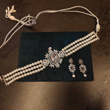 DESIGNER CZ STONE NECKLACE WITH EARRINGS
