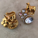 FINEST QUALITY POLKi KUNDAN EARRINGS