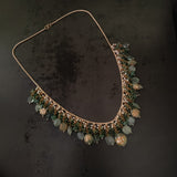 EXCLUSIVE REAL FLUORITE STONE HANGINGS NECKPIECE