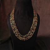 MOON STONE,CRYSTAL AND ROSE QUARTZ STRING