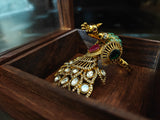 STATEMENT PEACOCK ADJUSTABLE RING