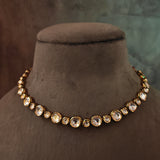 FINEST QUALITY POLKI KUNDAN CHOKER WITH EARRINGS