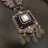 FINEST QUALITY POLKi KUNDAN CHOKER WITH EARRINGS