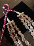 ROSE QUARTZ MULTI-STRAND NATURAL STONE NECKLACE