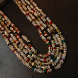 MOON STONE,CRYSTAL AND ROSE QUARTZ STRING