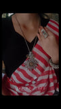 TRIBAL SILVER PLATED NECKPIECE