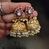 WEAR ME EXCLUSIVE DESIGNER TEMPLE NECKLACE WITH EARRINGS