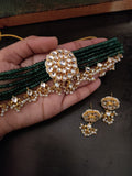 POLKI KUNDAN CHOKER WITH EARRINGS