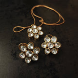 MOSSAINITE STONE PENDANT SET