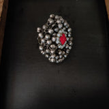 STONE AND KUNDAN RING (ADJUSTABLE)
