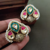 POLKI KUNDAN STUDS