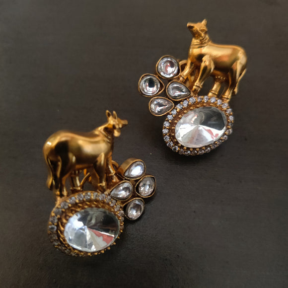 FINEST QUALITY POLKi KUNDAN EARRINGS