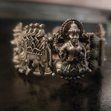 TRIBAL SILBVER PLATED TEMPLE BANGLE