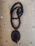SEMI PRECIOUS STONE NECKLACE WITH EARRINGS
