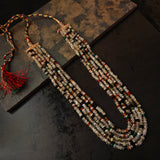 MOON STONE,CRYSTAL AND ROSE QUARTZ STRING