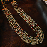 MOON STONE,CRYSTAL AND ROSE QUARTZ STRING