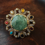 DESIGNER DOUBLET STONE STATEMENT RING