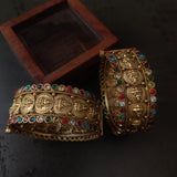 STATEMENT TEMPLE BANGLES (PAIR)