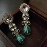POLKI KUNDAN STATEMENT EARRINGS