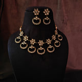 POLKI KUNDAN CHOKER WITH EARRINGS