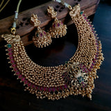 EXCLUSIVE TEMPLE CHOKER WITH EARRINGS