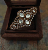 POLKI KUNDAN STATEMENT BANGLE (OPENABLE)