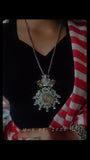 TRIBAL SILVER PLATED NECKPIECE