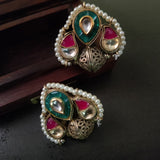 POLKI KUNDAN STUDS