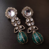 POLKI KUNDAN STATEMENT EARRINGS