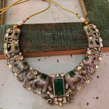 VICTORIAN STATEMENT CHOKER WITH EARRINGS