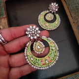 STATEMENT HAND PAINTED EARRINGS