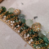 EXCLUSIVE REAL FLUORITE STONE HANGINGS NECKPIECE