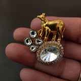 FINEST QUALITY POLKi KUNDAN EARRINGS